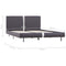 vidaXL Bed Frame without Mattress Grey Faux Leather 135x190 cm Double