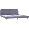 vidaXL Bed Frame without Mattress Light Grey Fabric 150x200 cm King Size
