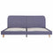vidaXL Bed Frame without Mattress Light Grey Fabric 150x200 cm King Size