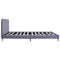 vidaXL Bed Frame without Mattress Light Grey Fabric 150x200 cm King Size