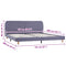 vidaXL Bed Frame without Mattress Light Grey Fabric 150x200 cm King Size