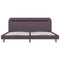 vidaXL Bed Frame with LED without Mattress Taupe Fabric 150x200 cm King Size