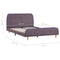 vidaXL Bed Frame without Mattress Taupe Fabric 120x190 cm Small Double