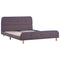 vidaXL Bed Frame without Mattress Taupe Fabric 135x190 cm Double