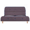 vidaXL Bed Frame without Mattress Taupe Fabric 135x190 cm Double