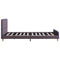 vidaXL Bed Frame without Mattress Taupe Fabric 135x190 cm Double