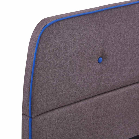 vidaXL Bed Frame without Mattress Taupe Fabric 135x190 cm Double