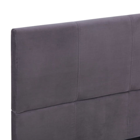 vidaXL Bed Frame without Mattress Grey Fabric 135x190 cm Double