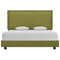 vidaXL Bed Frame without Mattress Green Fabric 135x190 cm Double