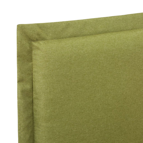vidaXL Bed Frame without Mattress Green Fabric 135x190 cm Double