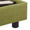 vidaXL Bed Frame without Mattress Green Fabric 135x190 cm Double