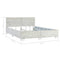 vidaXL Bed Frame without Mattress Grey Natural Rattan 160x200 cm