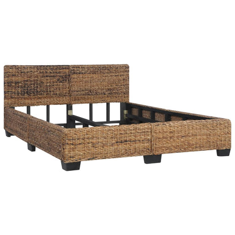 vidaXL Bed Frame without Mattress Natural Rattan 140x200 cm