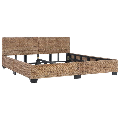 vidaXL Bed Frame without Mattress Natural Rattan 180x200 cm Super King