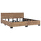 vidaXL Bed Frame without Mattress Natural Rattan 180x200 cm Super King