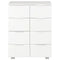vidaXL Sideboard High Gloss White 60x35x80 cm Engineered Wood