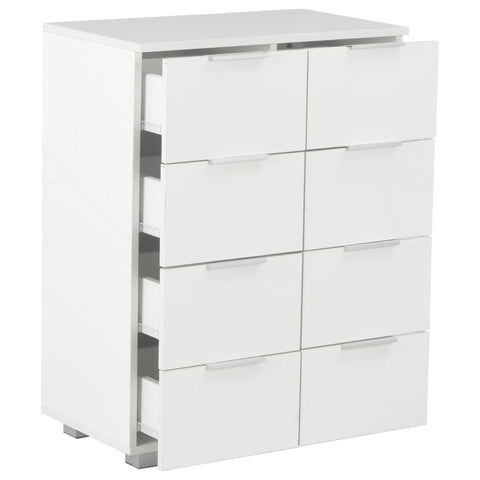 vidaXL Sideboard High Gloss White 60x35x80 cm Engineered Wood