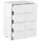 vidaXL Sideboard High Gloss White 60x35x80 cm Engineered Wood