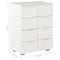 vidaXL Sideboard High Gloss White 60x35x80 cm Engineered Wood