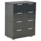 vidaXL Sideboard High Gloss Black 60x35x80 cm Engineered Wood