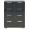 vidaXL Sideboard High Gloss Black 60x35x80 cm Engineered Wood