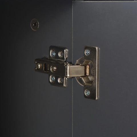 vidaXL Sideboard High Gloss Grey 107x35x80.5 cm