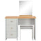 vidaXL Dressing Table with Mirror and Stool Grey 104x45x131 cm