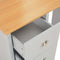 vidaXL Dressing Table with Mirror and Stool Grey 104x45x131 cm