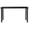 vidaXL Dining Table Black 140x70x75 cm Tempered Glass