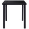 vidaXL Dining Table Black 140x70x75 cm Tempered Glass