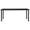vidaXL Dining Table Black 180x90x75 cm Tempered Glass