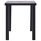 vidaXL Dining Table Black and Concrete Grey 120x60x75 cm MDF