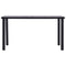 vidaXL Dining Table Black and Concrete Grey 140x70x75 cm MDF