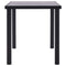 vidaXL Dining Table Black and Concrete Grey 140x70x75 cm MDF