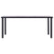 vidaXL Dining Table Black and Concrete Grey 180x90x75 cm MDF