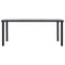 vidaXL Dining Table Black and Concrete Grey 200x100x75 cm MDF
