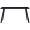 vidaXL Dining Table Black 140x70x75 cm Tempered Glass