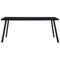 vidaXL Dining Table Black 160x80x75 cm Tempered Glass