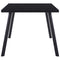 vidaXL Dining Table Black 160x80x75 cm Tempered Glass