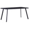 vidaXL Dining Table Black 180x90x75 cm Tempered Glass