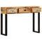 vidaXL Console Table 110x30x76 cm Solid Mango Wood