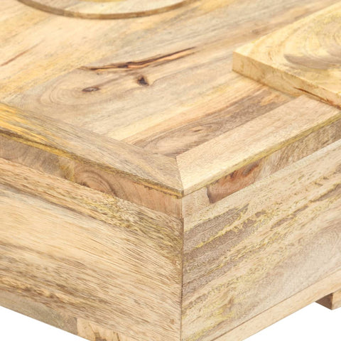 vidaXL Coffee Table Cassette Style 100x52x45 cm Solid Mango Wood