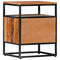 vidaXL Bedside Cabinet 40x30x50 cm Solid Reclaimed Wood and Steel