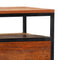 vidaXL Bedside Cabinet 40x30x50 cm Solid Reclaimed Wood and Steel