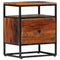 vidaXL Bedside Cabinet 40x30x50 cm Solid Reclaimed Wood and Steel