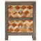 vidaXL Bedside Cabinet Grey 40x30x50 cm Solid Mango Wood
