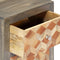 vidaXL Bedside Cabinet Grey 40x30x50 cm Solid Mango Wood