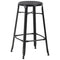 vidaXL 3 Piece Bar Set Steel Black