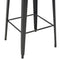 vidaXL 3 Piece Bar Set Steel Brown Black