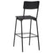 vidaXL 3 Piece Bar Set Steel Black